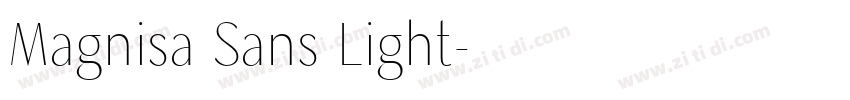 Magnisa Sans Light字体转换 Magnisa Sans Light字体转换